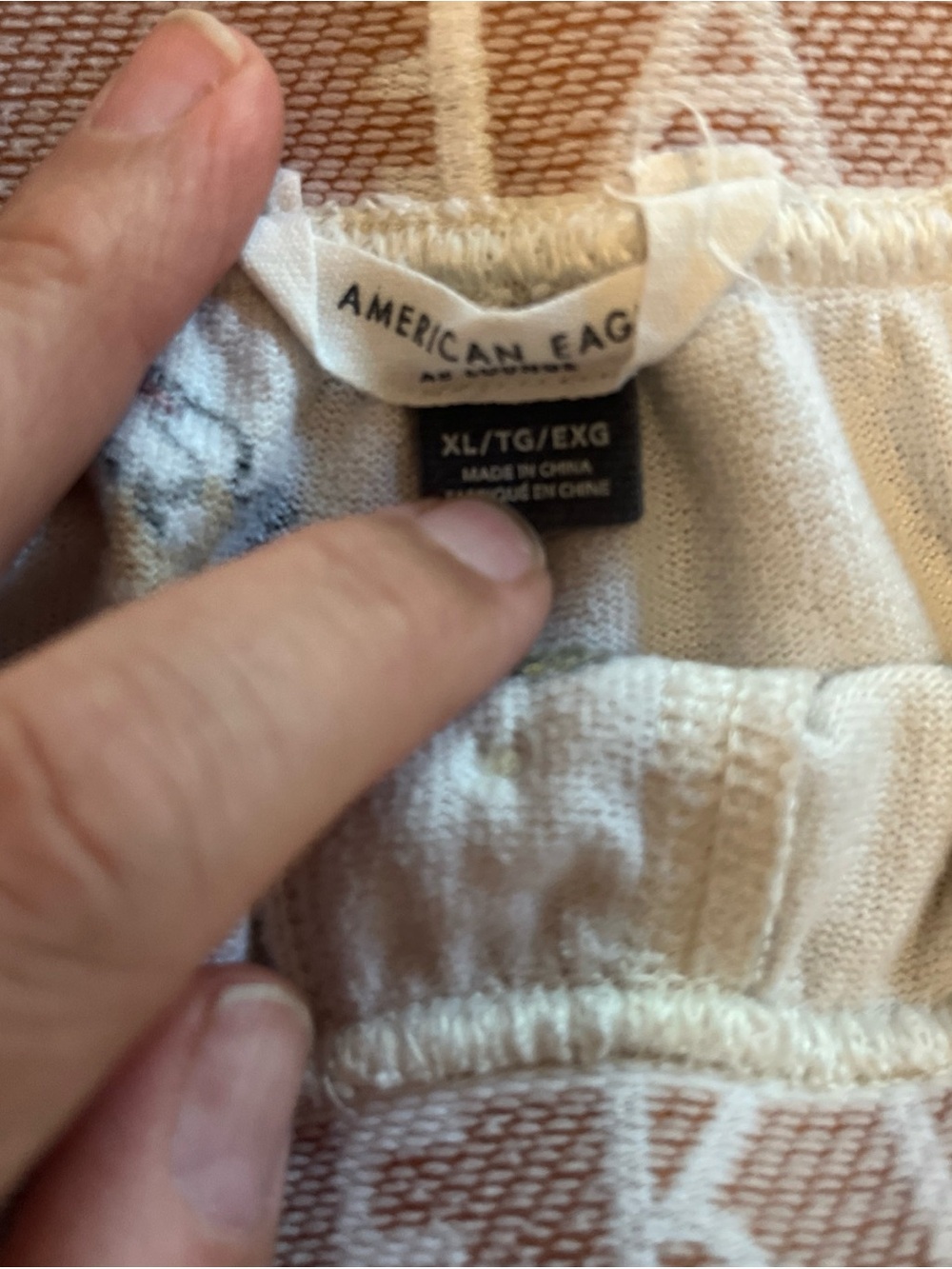American Eagle XL Western  Snoopy Print Pajama Lounge Set - Picture 3 of 5